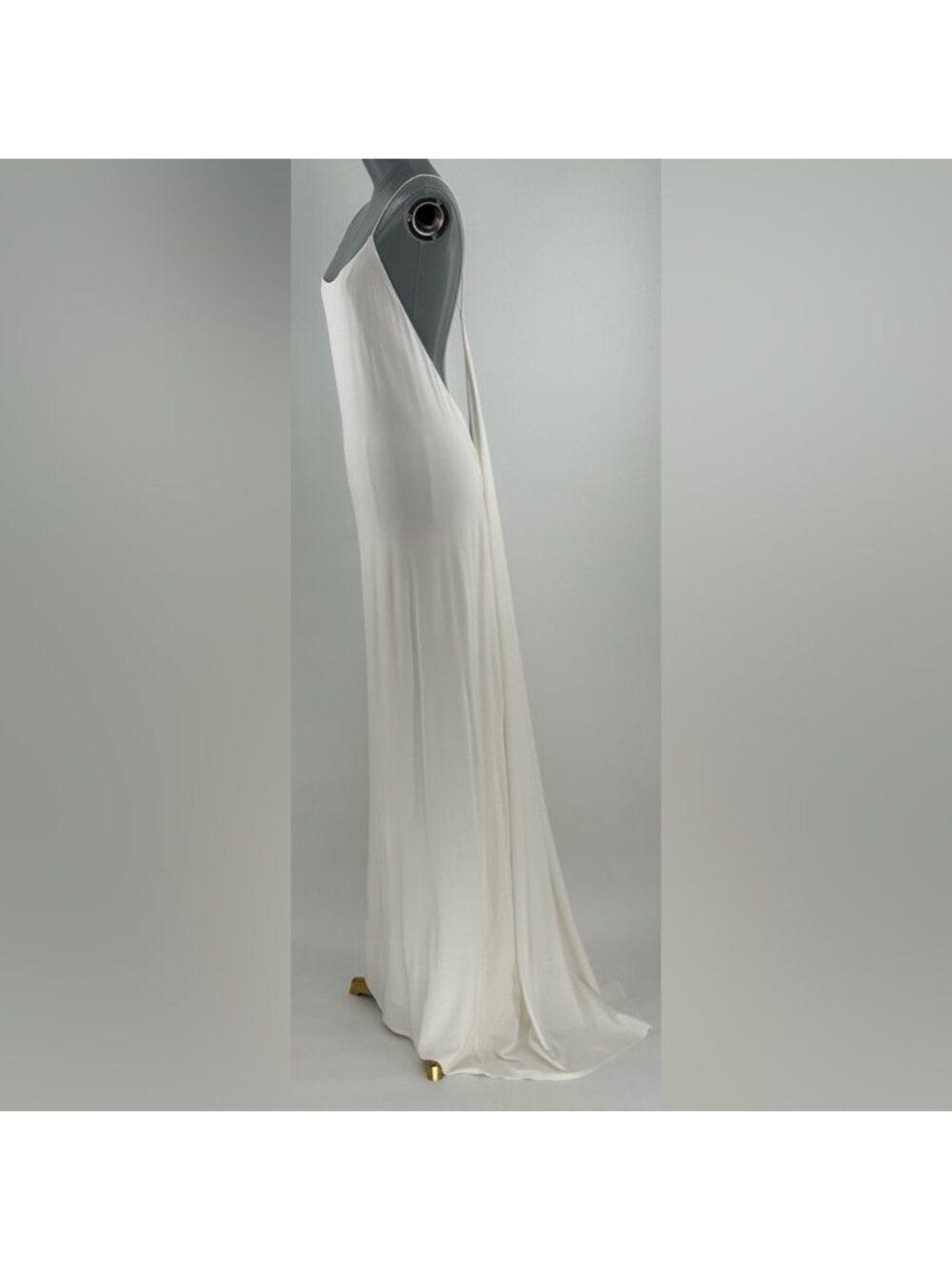 🆕 RAT & BOA 🧿 NWOT Amora Back Draped Jersey Dress, White - Sz S - Picture 3 of 15